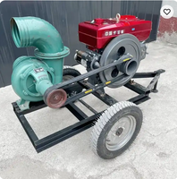 Pompe à eau diesel de 6 pouces pour l'irrigation agricole, pompe à eau manuelle à essence, pompe à eau auto-amorçante