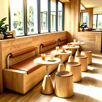 Tables et chaises de restaurant en acier inoxydable sur mesure pour les salons de thé, les restaurants occidentaux, les pâtisseries, les cafés - Style moderne