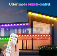 Éclairage de Façade RGBIC Permanent pour Extérieur, Bluetooth IP67 24V, Contrôle par Application, pour Toit, Bordure de Toit, Cour, Porche, Façade de Magasin