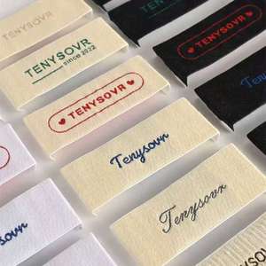 Etiqueta Tejida <span class=keywords><strong>para</strong></span> Prendas de Vestir, Tamaño Personalizado, Diseño de Logotipo, Etiqueta Tejida Premium <span class=keywords><strong>para</strong></span> <span class=keywords><strong>Ropa</strong></span> - Product Image 2