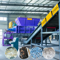 Déchiqueteuse industrielle hydraulique pour déchets, moteur hydraulique, déchiqueteuse de plastique dur, de fûts en plastique, de tuyaux, de filtres à huile usagés
