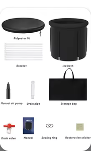 อ่างอาบน้ำน้ำแข็งแบบพับได้อ่างอาบน้ำเย็นแบบแช่น้ำแข็งบำบัดพับเก็บได้สำหรับพักฟื้นในฟิตเนส - Product Image 5