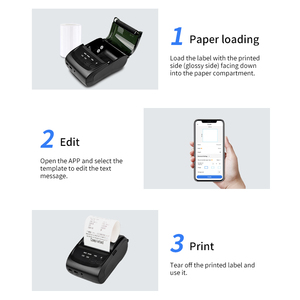 58 Mét <span class=keywords><strong>Mini</strong></span> USB & cho nhiệt cầm tay <span class=keywords><strong>POS</strong></span> Máy in 1500mAh pin 203dpi Độ phân giải cuộc sống lâu dài liên tục hoạt động-trong kho - Product Image 4