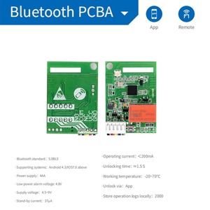 Màu xanh răng cửa điện tử khóa pcba <span class=keywords><strong>Board</strong></span> nhà máy sản xuất khóa thông minh PCB kỹ thuật số khóa bảng mạch lắp ráp sản xuất - Product Image 2
