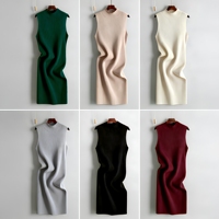 Robe midi trapèze côtelée kaki anti-plis pour femme, vente en gros, été 2026, OEM, faible MOQ