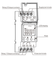 RELETEK Relais Temporisé Numérique Miniature Multifonctionnel Scellé de Haute Qualité RD-TMS1AC/DC 24-240V 50/60HZ 1C/O+1NO Haute Puissance