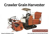 Moissonneuse-batteuse sur chenilles 20-80 CV |   Moissonneuse-batteuse multi-cultures pour blé, riz, maïs, soja |   Grande machine agricole