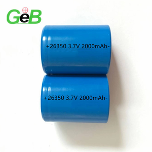Geb แบตเตอรี่ Li-ion 26350 <span class=keywords><strong>3</strong></span>.7V 2000mAh 3C แบตเตอรี่ลิเธียมแบบชาร์จไฟได้อัตราสูงสำหรับเครื่องมือไฟฟ้า - Product Image 3