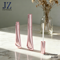 Emballage de gloss à lèvres en gros avec étiquette privée Jinze, tubes de gloss à lèvres roses personnalisés avec porte-clés