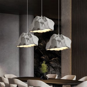 Hfshanks Wabi Sabi Style Pendant <b>Light</b> Round Warm White <b>Light</b> For Cafe Hotel Bedroom Chandelier - Product Image 2