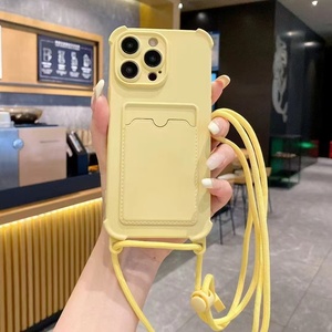 Thời trang hợp thời trang vỏ mềm trường hợp điện thoại cho <span class=keywords><strong>iPhone</strong></span> 16 15 14 13 15 Pro Max với treo dây mềm TPU màu điện thoại di động trường hợp - Product Image 5