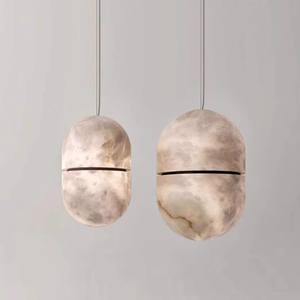 غرفة نوم عصرية بسيطة من النحاس بالكامل رخامية إسبانية بجانب السرير الأكثر مبيعًا غرفة طعام بتصميم عابر للحدود غرفة عشاء متوسطة - Product Image 2