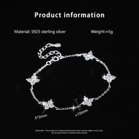 Bracelet en argent sterling 925 de haute qualité, style européen et américain, brillant, unisexe, chaîne simple, fait à la main, tendance, cadeau, bijoux à la mode