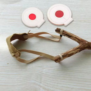 Durable PU Leather Outdoor Disc Targets Red White for <b>Shooting</b> Training & Precision Practice - Product Image 2