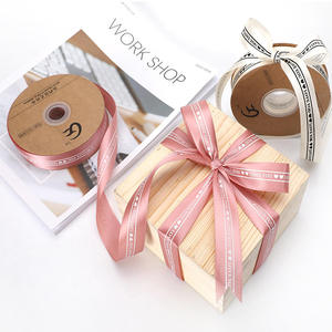 Free Branding Logo Satin <b>Ribbon</b> Custom Print Wholesale Gift <b>Ribbon</b> Packaging - Product Image 6