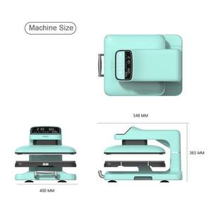 Presse à chaud pour t-shirt 38x38CM, machine à presser entièrement automatique pour sac, étui, puzzle, verre, bois, roche, photo, sublimation, presse à chaud - Product Image 6