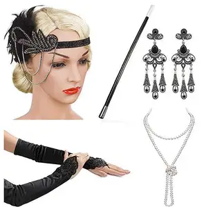 1920s 1930s Flapper Headband Party Accessories Great Gatsby Headpiece Fascinator