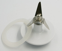 Ensemble de 4 lames de rechange en acier inoxydable pour mixeur électrique domestique, avec roue motrice en caoutchouc, durable, Guangdong Foshan