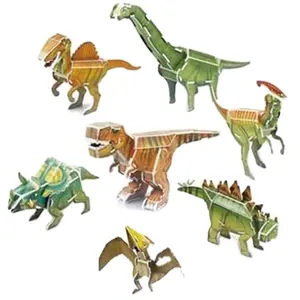 子供のための教育玩具3Dパズル恐竜世界ミニ恐竜