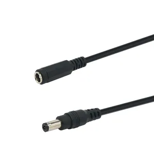 Customized DC5.5 2.5 male to female extension cable DC audio cable headphone extension cable