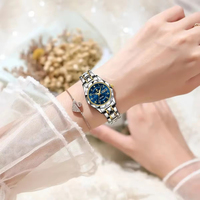 Pour POEDAGAR 782 luxe calendrier complet montre-bracelet pour femme étanche Quartz lumineux acier inoxydable Sport mode Styles Rel