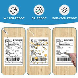 Rollos de etiquetas de envío de código de barras térmicas directas en blanco, impresión de alta claridad, pegatinas autoadhesivas para envíos postales de pequeñas empresas - Product Image 3