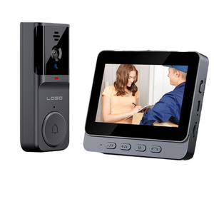 Vesafe 1080p không thấm nước video cửa điện thoại với OLED hiển thị & tuya App tương thích-nhôm xây dựng - Product Image 1