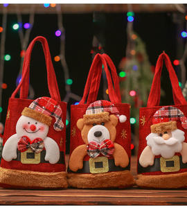 Décorations de Noël, Père Noël, Bonhomme de neige, Cerf, Sac cadeau, Sac cadeau pour enfants, Sac à bonbons, Sac à main de Noël - Product Image 5