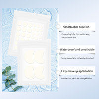 Patchs anti-acné hydrocolloïdes assortis en 5 tailles – Traitement jour et nuit pour les boutons – Couvre-grands points noirs – Pack varié pour le visage