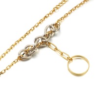 Collar Redondo de Acero Inoxidable, Joyería de Moda Hip Hop de Alta Gama que No se Desvanece, Joyería de Moda México