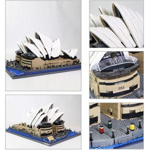 Blocs <span class=keywords><strong>de</strong></span> construction éducatifs sur <span class=keywords><strong>le</strong></span> thème <span class=keywords><strong>de</strong></span> l'architecture mondiale, modè<span class=keywords><strong>le</strong></span> <span class=keywords><strong>de</strong></span> la Mégaphone <span class=keywords><strong>de</strong></span> Sydney, Australie, jouet pour cadeau - Product Image 3