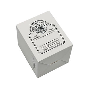 W178 Custom Printed Personalized Craft Box Candle Box Printing White Cardboard Paper Beautiful Gift Packaging Boxes