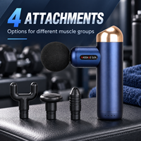 Pistolet de massage musculaire portable en gros avec 4 accessoires, séance de 20 minutes pour les athlètes, la remise en forme et la récupération après l'entraînement