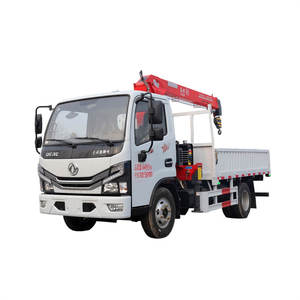 High Quality DFAC Dongfeng 3 Tons <b>Small</b> Crane Truck with 3-Section Telescopic Boom for Sale - Product Image 1