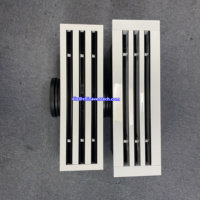Diffuseurs d'air linéaires en aluminium de haute qualité, prix compétitif, grilles d'air avec boîte de plénum