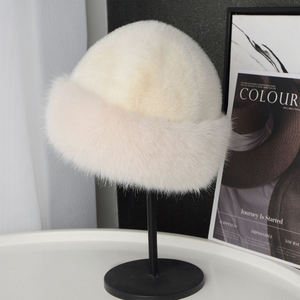Boina de Piel Sintética, Gorro de Invierno Cálido y Térmico para Mujer, Gorro Mongol de Lana - Product Image 5