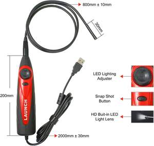 औद्योगिक एचडी एंडोस्कोप X-431 श्रृंखला VSP-600 लॉन्च वीडियोस्कोप 7 मिमी सांप कैमरा 6 की एलईडी लाइट यूएसबी बोरेस्कोस्कोप - Product Image 2