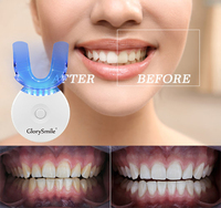 Accesorios de Blanqueamiento Dental con Logotipo Personalizado, Kit de Blanqueamiento de Marca Privada con 5 Luces LED Azules Frías para Dientes Sensibles