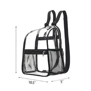 Populaire femmes et hommes sac d'école PVC Transparent maille sac à dos clair mode en plein air voyage stockage sac à dos - Product Image 2