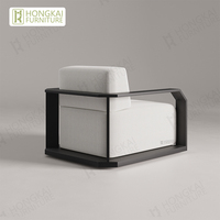 Ensemble de canapé et table basse d'extérieur en aluminium avec un design moderne et des coussins imperméables pour jardin, hôtel et cour