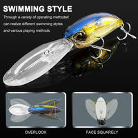 Leurre Artificiel Dur VAST 41g 14.6CM ABS Coulant à Longue Queue, Type Minnow, avec Hameçons, pour la Pêche