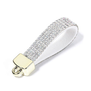 Wholesale Handcrafted Luxury-Style Rhinestone Keychains-Eco-Friendly Rectangle Shape UV Printing-Creative Car Key Chains <b>Gifts</b> - Product Image 3