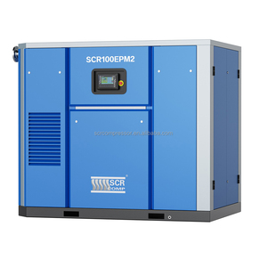 30KW 40HP מקצועי מגנט קבוע מנוע בורג אוויר מדחס עבור מעבדה (SCR40EPM) - Product Image 4