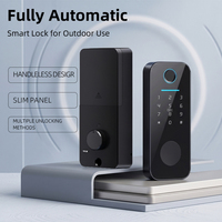 Serrure intelligente Bluelock TTlock avec empreinte digitale, carte-clé, déverrouillage par application TTlock/Tuya Cloud pour porte en acier/bois, garantie de 2 ans