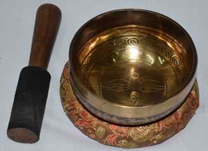 Cuencos Tibetanos Cantores Hechos a Mano en Metal Ecológico, Tallados, Surtidos, 50 kg, Nepal NP para Meditación - Product Image 2