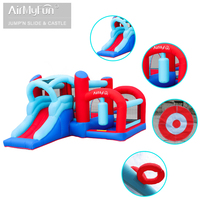Prix de gros usine : Combo château gonflable et toboggan gonflable compact d'extérieur pour enfants, en tissu Oxford 420D+840D