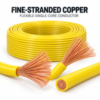 Fil électrique souple en cuivre BVR 450/750V, câble monoconducteur isolé PVC pour câblage de panneaux et de bâtiments