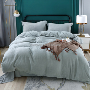 FY all'ingrosso matrimonio romantico rosa spessa morbido inverno 100% <span class=keywords><strong>in</strong></span> pile di <span class=keywords><strong>flanella</strong></span> di poliestere copripiumino e lenzuola Set di biancheria da letto - Product Image 1