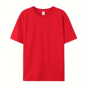 T-shirts personnalisés 100 % coton pour hommes et unisexe, coupe oversize, couleurs unies, 180 g/m², vente en gros, vierges, grande taille, 180 g/m², unisexe - Product Image 6