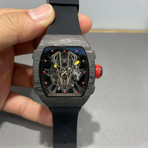 <b>Customized</b> <b>Logo</b>, Fashionable and Trendy, Luxurious and Ultra-light 43.5g Barrel-shaped Tourbillon Men's Mechanical <b>Watch</b> - Product Image 1